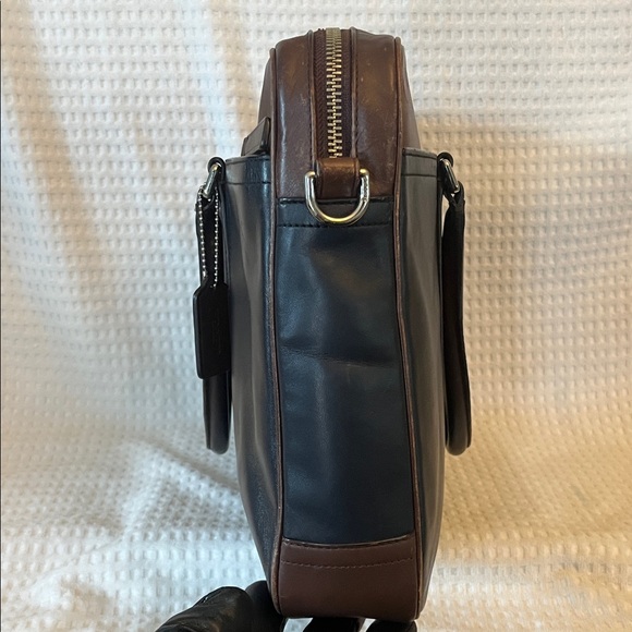 Coach Men's Dual-Tone Leather Briefcase - Picture 4 of 14